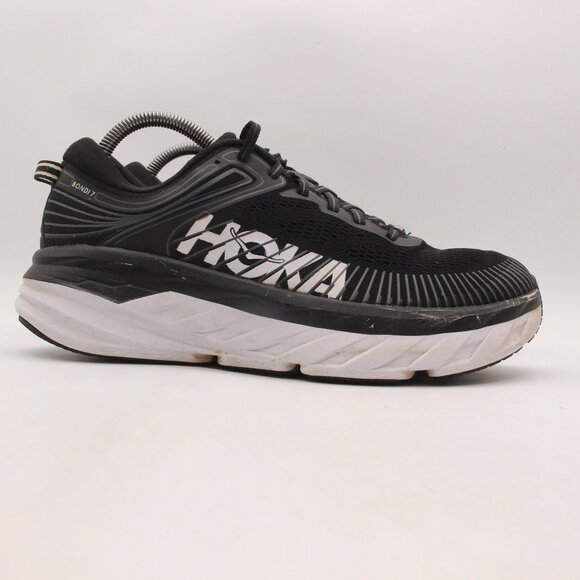 Hoka One One Shoes - Hoka One One Bondi 7 Women's Size 9.5 Running  Sneakers Black White 1110519 BWHT
